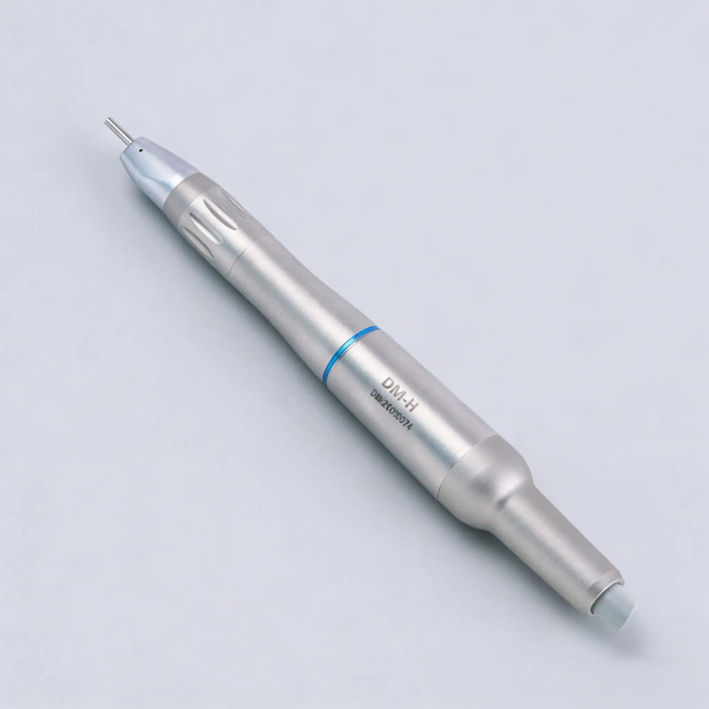 1:1 internal water straight dental handpiece (non-optic) for precise veterinary oral surgery and bone preparation.